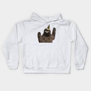 Party Sloth Kids Hoodie